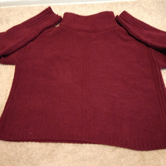Field flower/ Anthropologie Maroon sweater - Picture 3 of 5